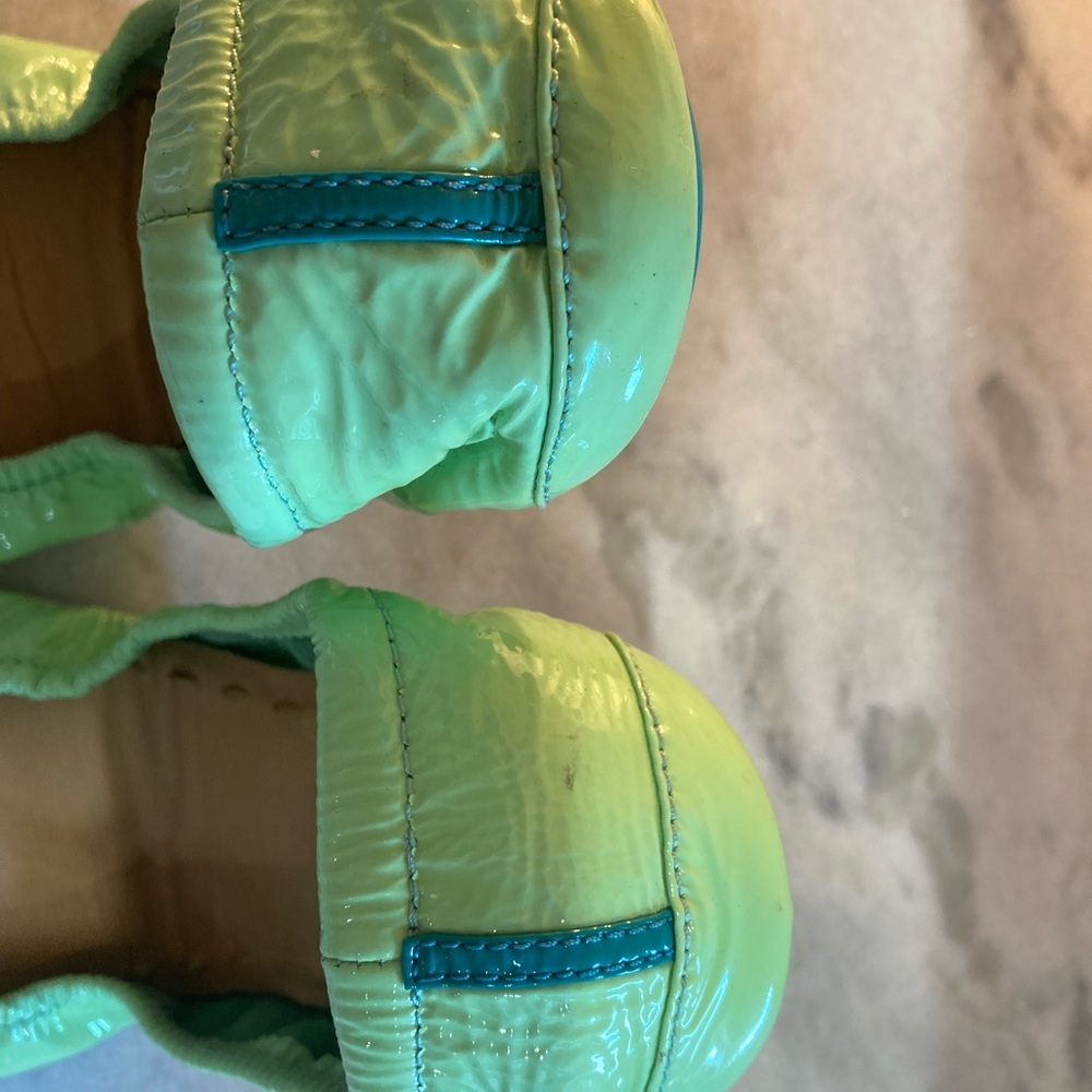 Tieks Neon Galactic Green Size 10